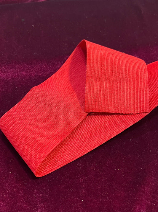 6.5cm Red Wide Elastic Tape, Red Waistband, Red elastic, Red elastic tape, wide elastic,