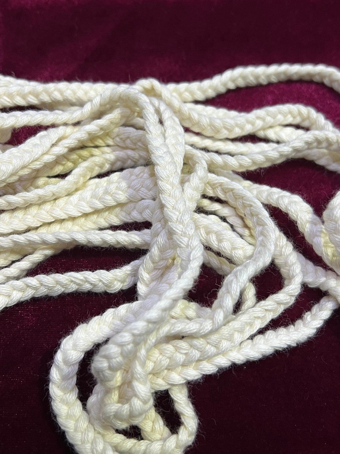 Soft plaited light ecru cord, Hoodie Cord, Seaside cord, Plaited Rope, Ecru Cord, Jacket cord, Bag cord, straps, Belt Cord