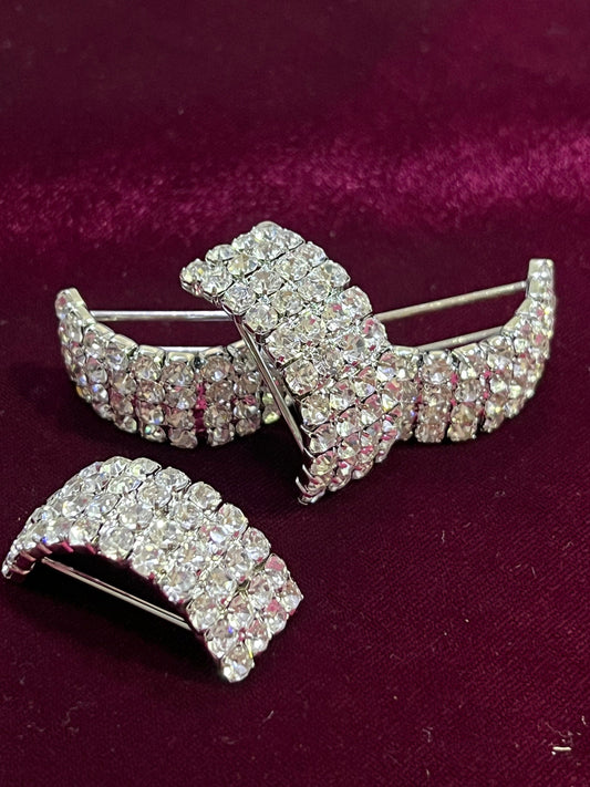 Diamanté D-Shaped buckle, Diamante Buckle,  rhinestone buckle, swimwear, embellishments, Swimwear buckle, Dress buckle,