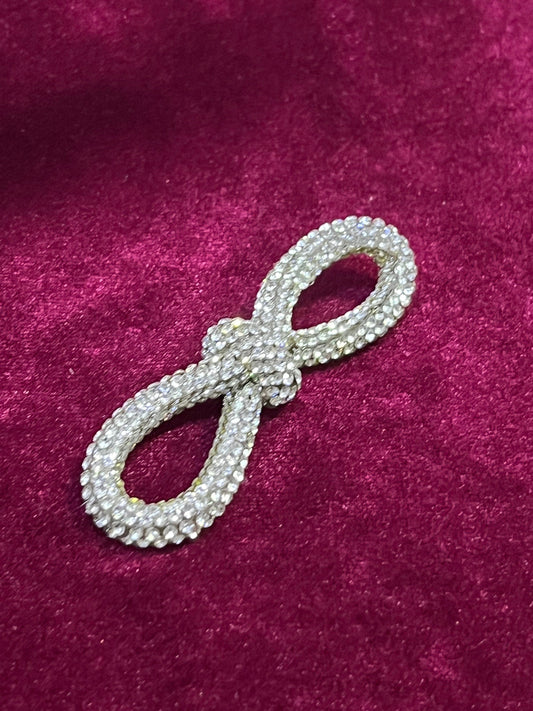 Diamante Stones Bow, Rhinestone Bow for Bridal, Ribbon Diamante Wedding, Belt, Bow Jewel, Bag, Craft, jewel trim, diamanté Bow