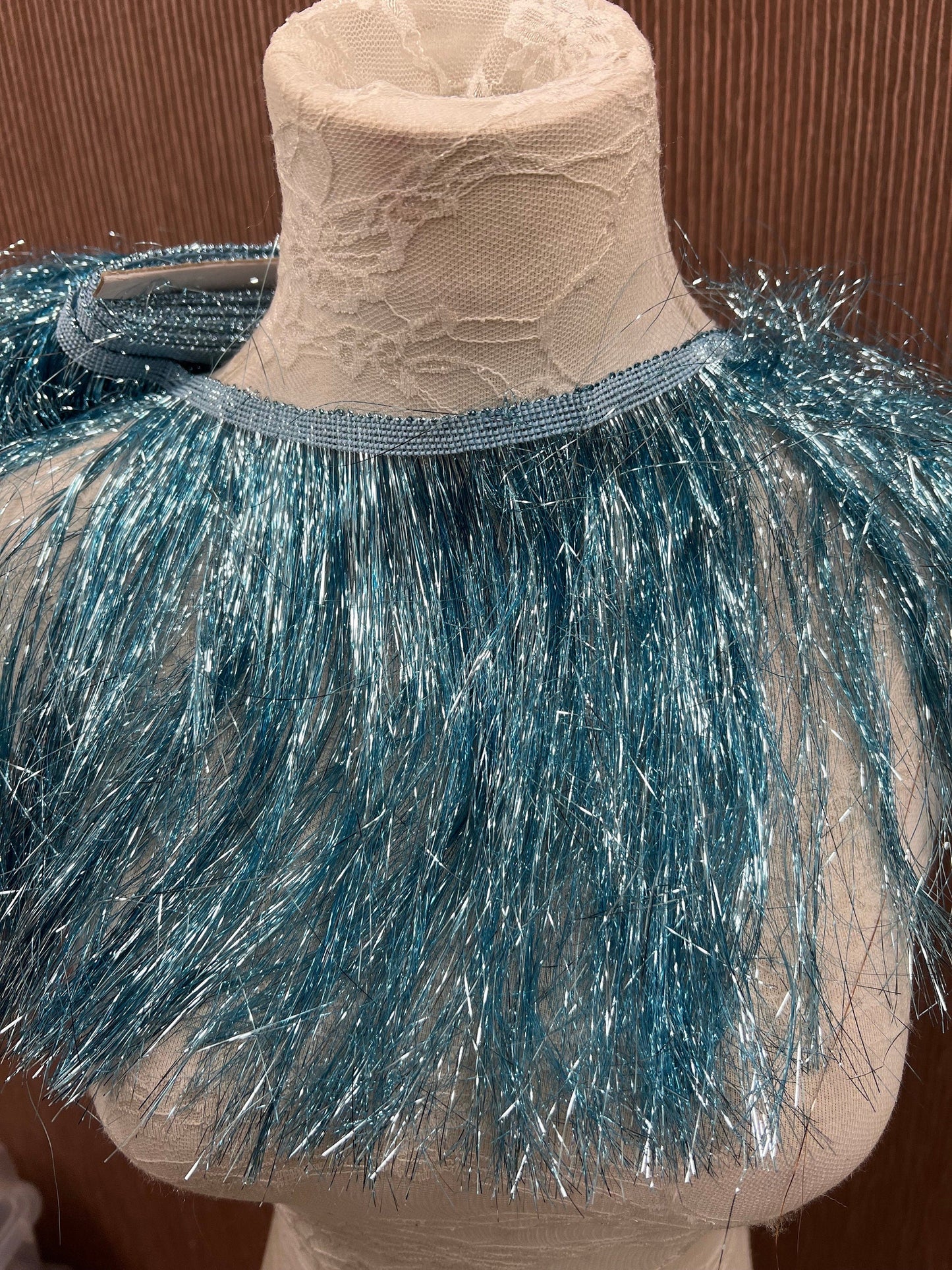 Foil Fringe Trim 20cm dancewear, party wear, fashion fringe, foil fringe, festival fringe, tinsel fringe, fringe, dance wear fringe, 11 col
