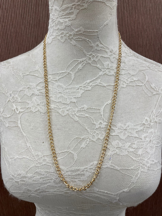 5mm chain, gold chain, metal chain, necklace,