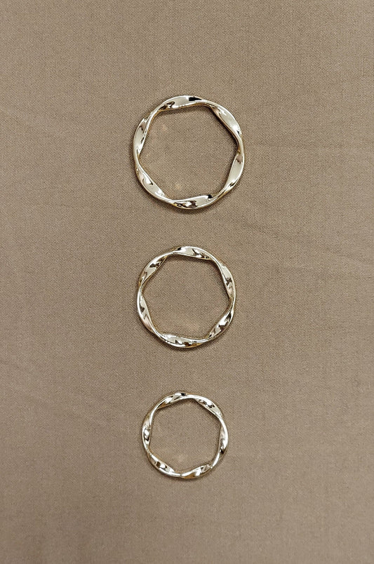 Decorative ring, Ring, Gold rings, twisted rings, rings, hammered rings, swimwear rings, swimwear accessory, metal rings