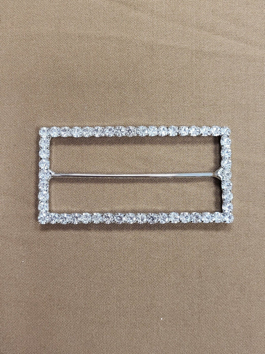 Diamante buckle, buckle, diamante, silver buckle, decorative buckle, buckles, 75mm buckle, 3" buckle