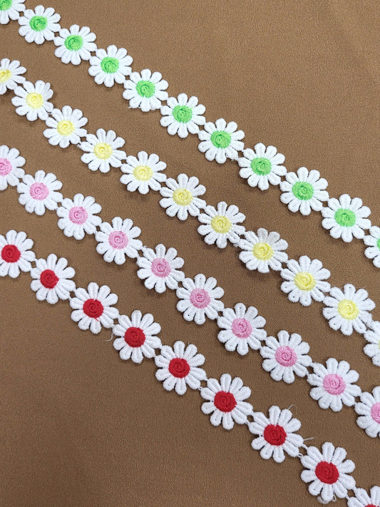 Daisy trimming ribbon lace, Floral Trimming