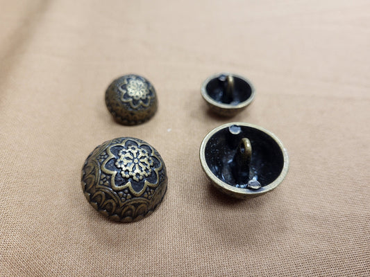 Antique brass buttons, Metal button, buttons, Antique, Vintage button, brass button, pattern buttons