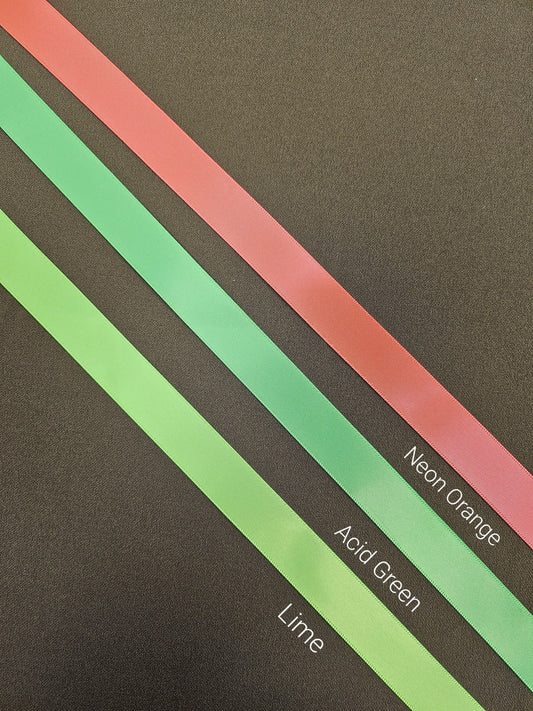 Polyester satin ribbon, satin ribbon, ribbon, neon ribbons, ribbon