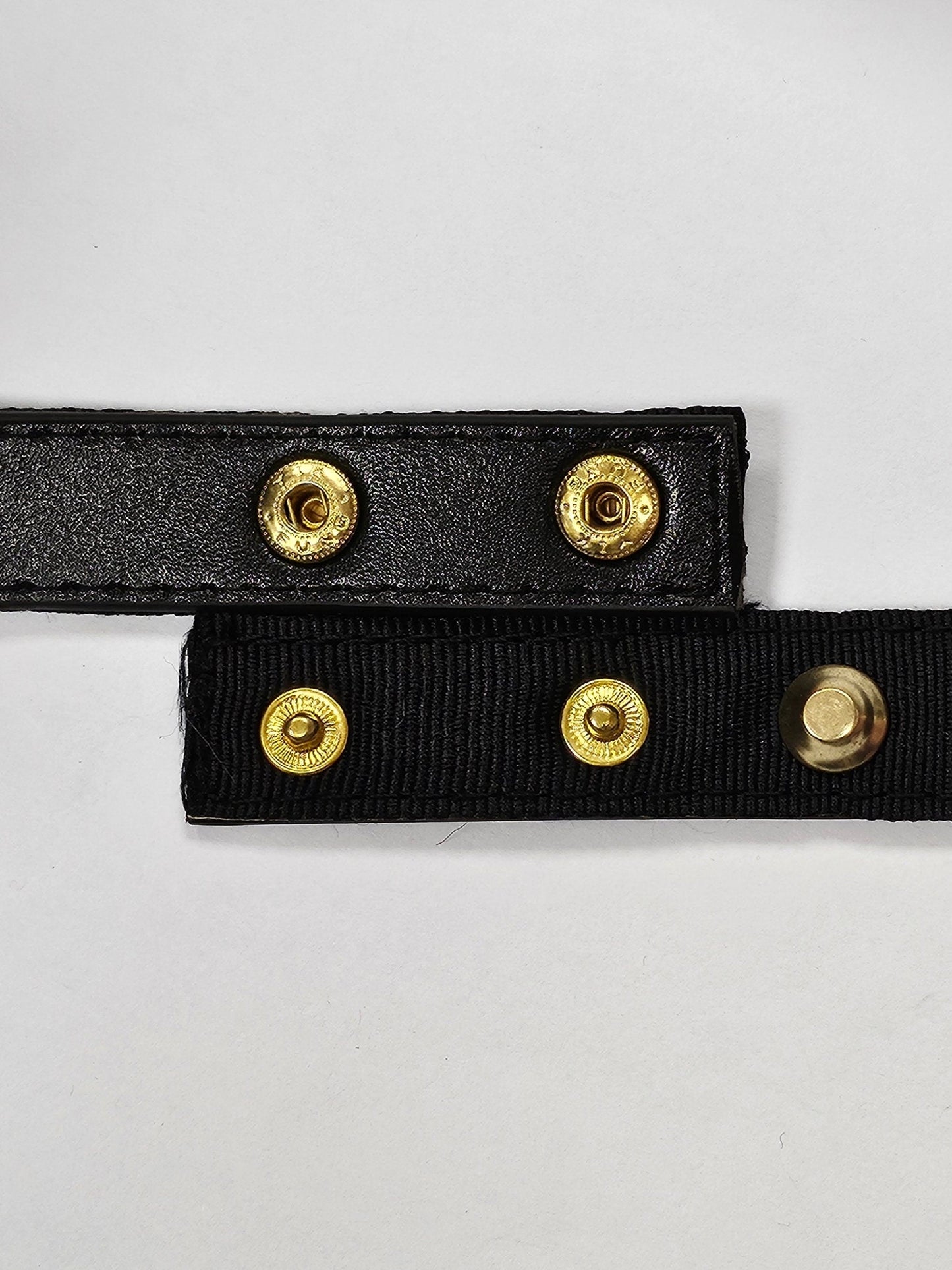 Studded belt, black belt, gold studs, punk aesthetic, snap fastening