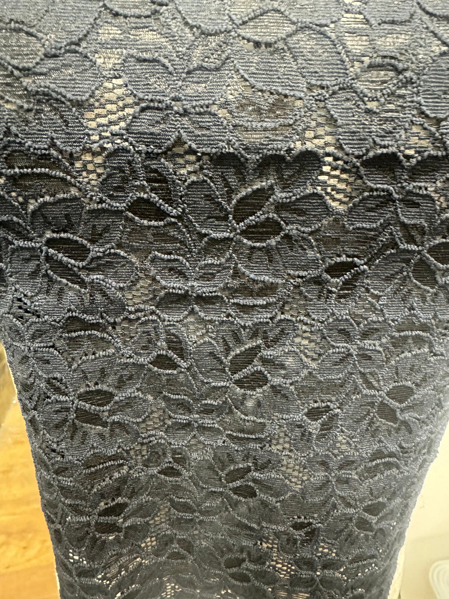 Stretch lace, wide lace, nylon lace, black lace, 31cm lace, 12” stretch lace, lace, garment lace
