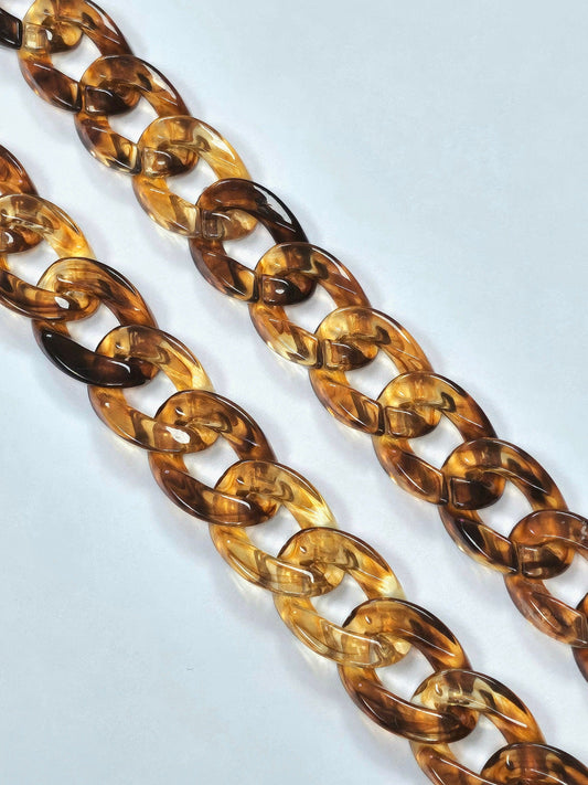 Horn chain, Amber Chain, Plastic chain, Decorative chain