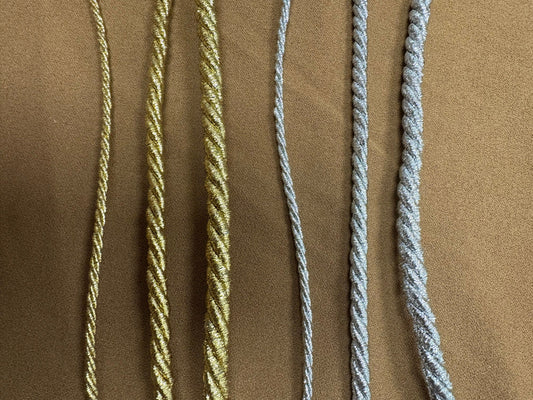 Lurex rope, rope, lurex cord, cord, gold lurex cord, silver lurex rope, shiny rope, shiny cord, lurex cords, shiny cords, drawstring cord