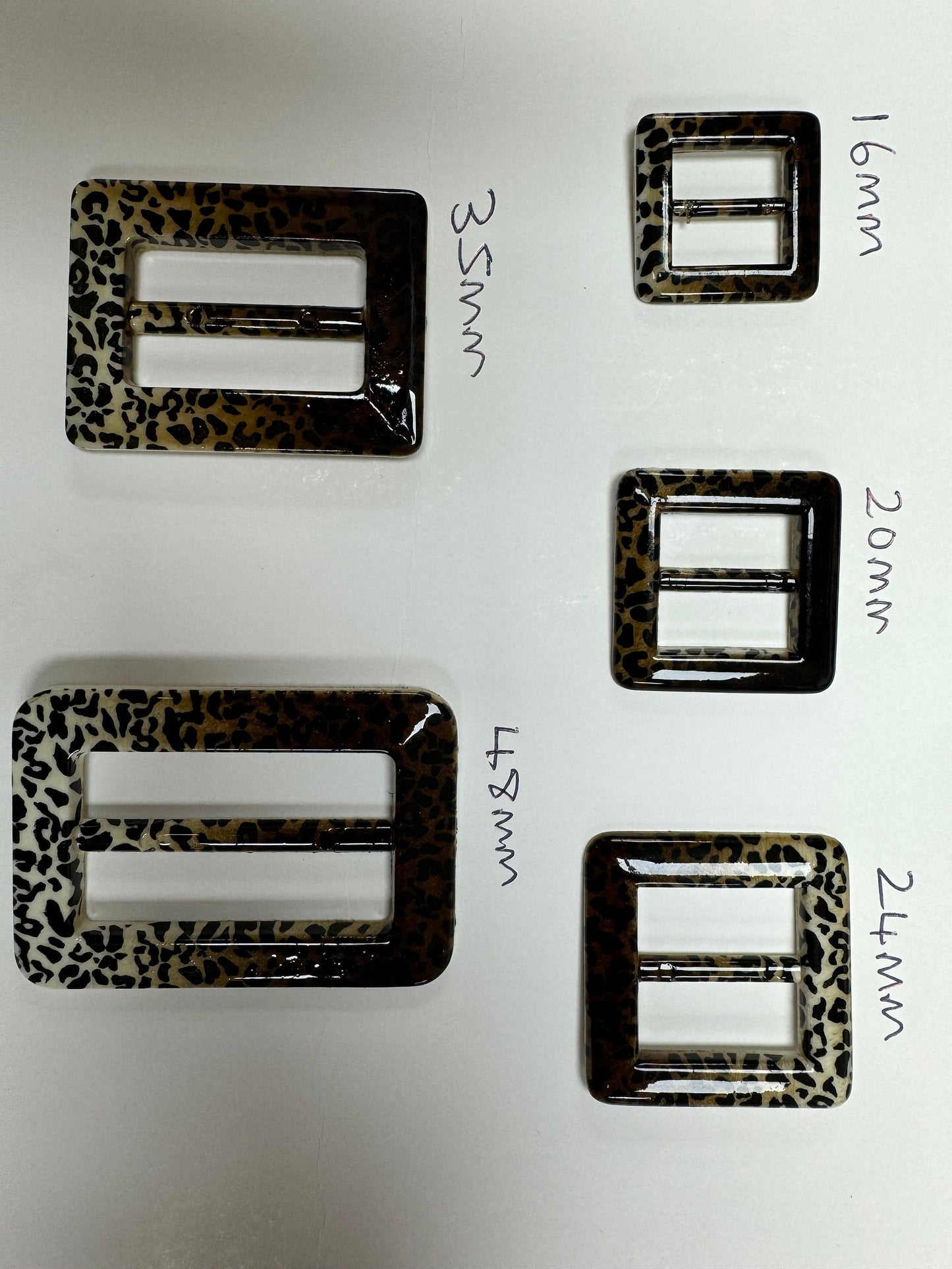 Snake buckles, cheetah buckles, buckles, slides, animal buckles