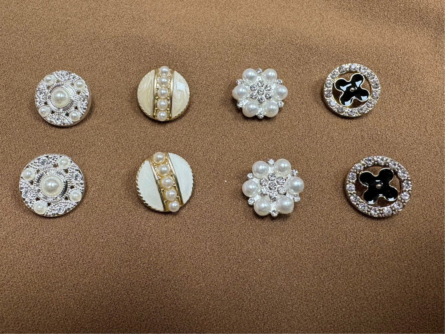 Metal buttons, coat buttons, blazer buttons, diamanté pearl buttons, buttons, couture buttons