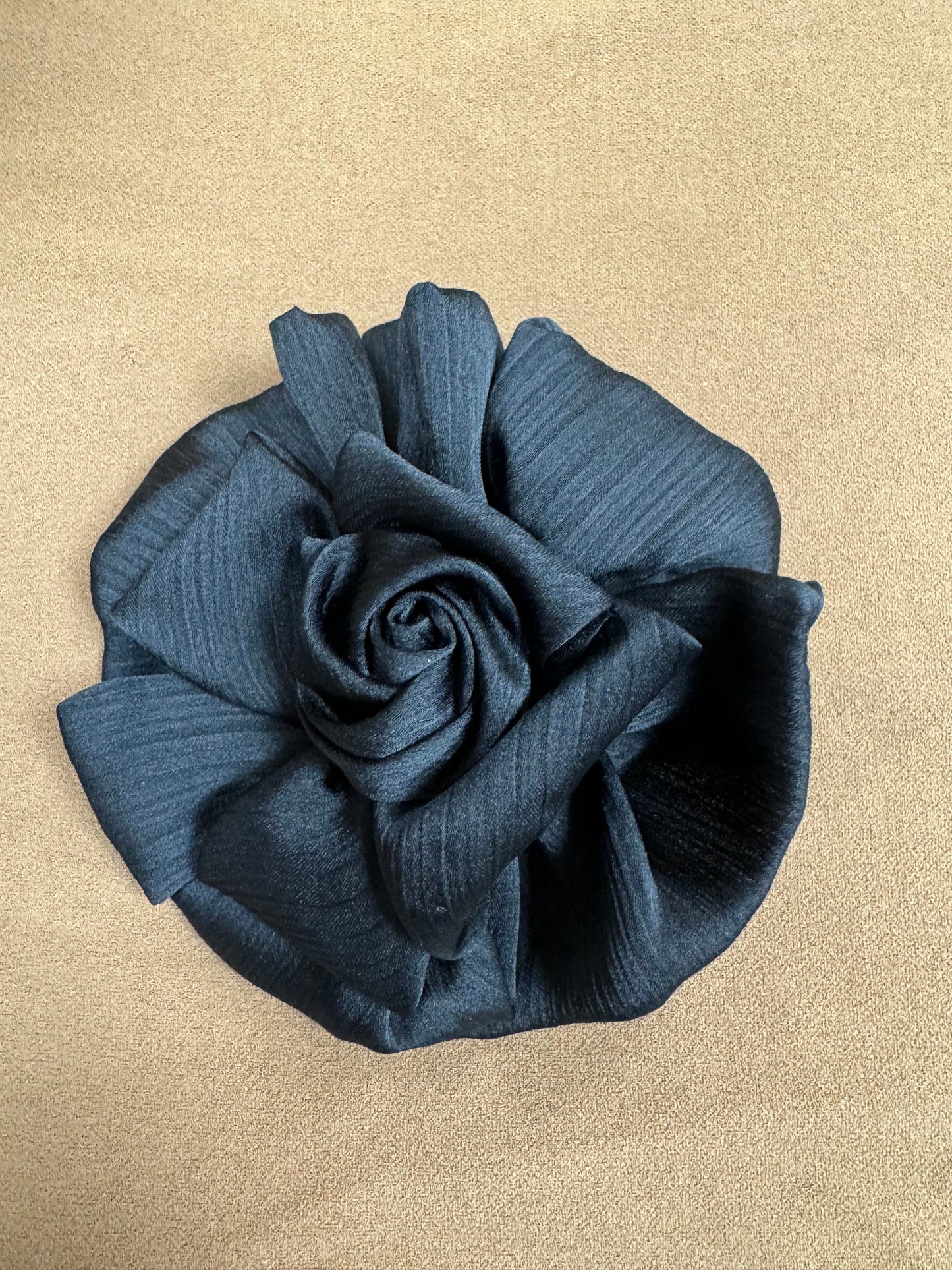 corsage, flower black corsage, rose hair clip, black hair clip, hair accessories