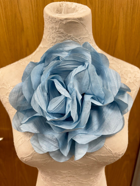 Beautiful blue rose, flower pin, bridal rose, flower, fabric rose, corsage, bridal corsage