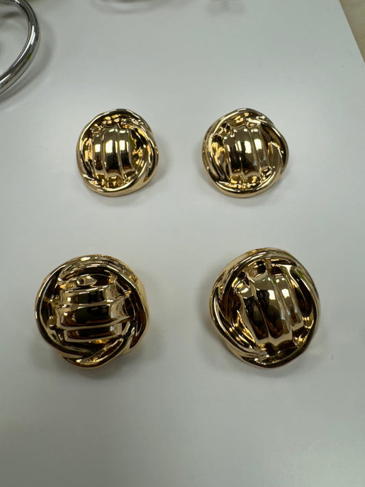 metal buttons, 32L buttons-20mm gold buttons, jacket buttons, coat buttons, hammered look buttons