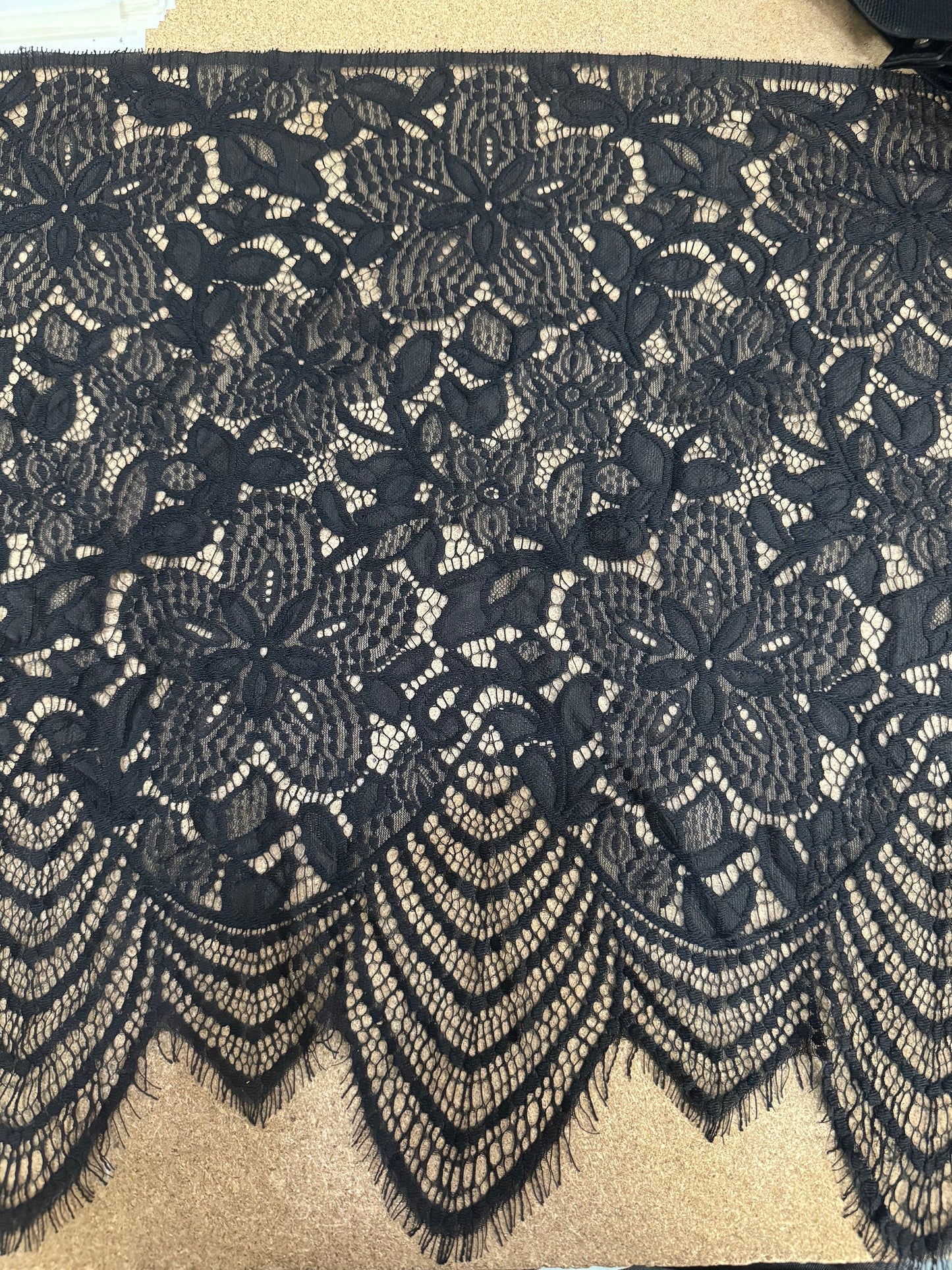 eyelash lace, lace, fashion lace, black lace, 45cm width lace