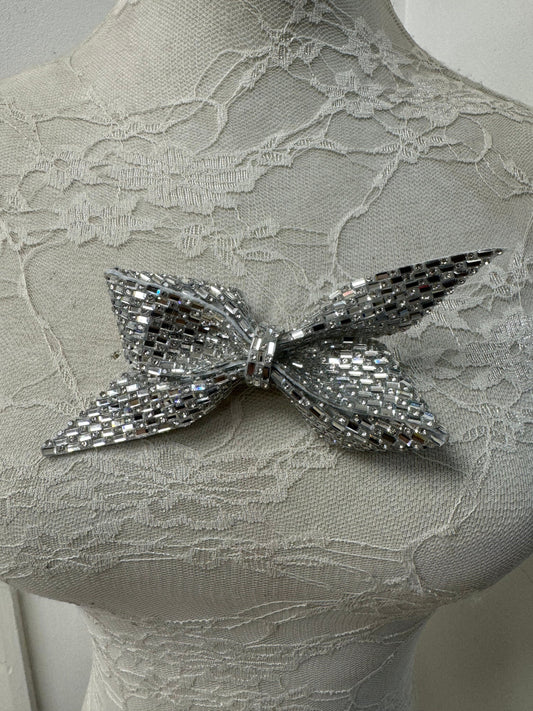 bow, fashion bow, diamanté bow, rhinestone bow, prom bow, ball bow