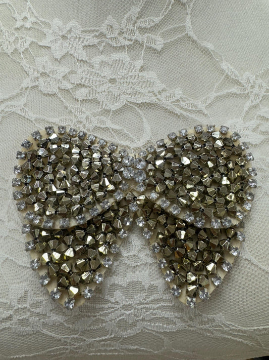 bow, diamanté bow, rhinestone bow