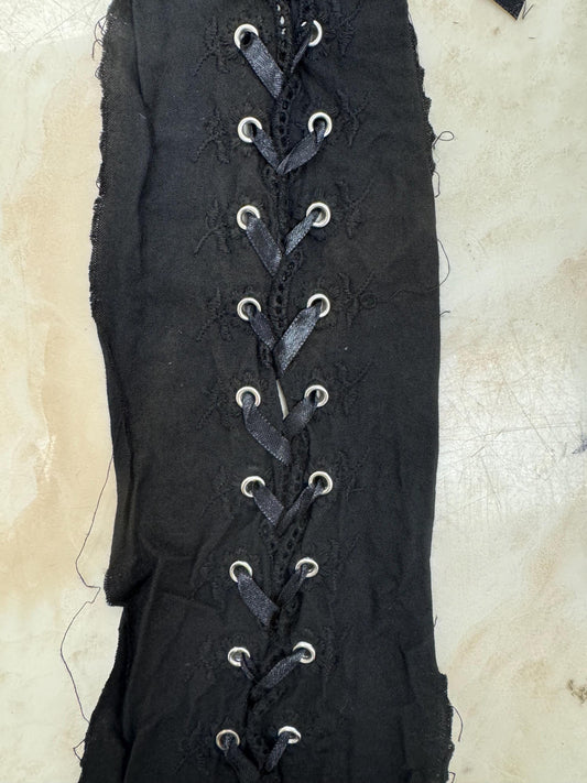 lace up, corset lace up, lace eyelets, eyelet trim
