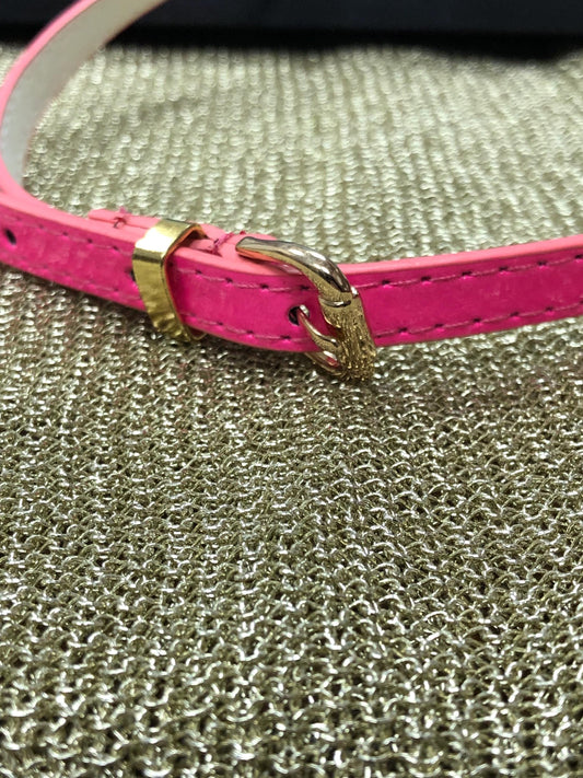 neon pink accessorie, neon belt, pink belt, skinny belt,