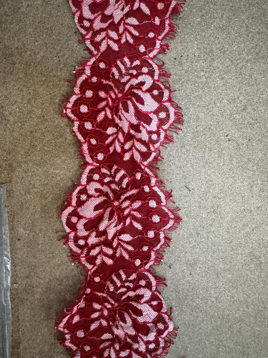 eyelash lace, red lace, lace, lingerie lace