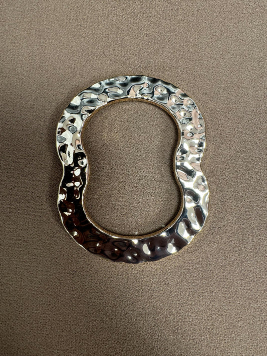 hammered ring, buckle, swimwear buckle, ring