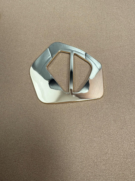 buckle, odd shape buckle, designer buckle, gold buckle