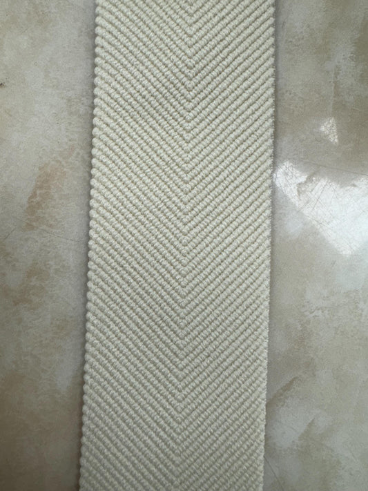 elastic, cream elastic, herringbone elastic, 4cm elastic