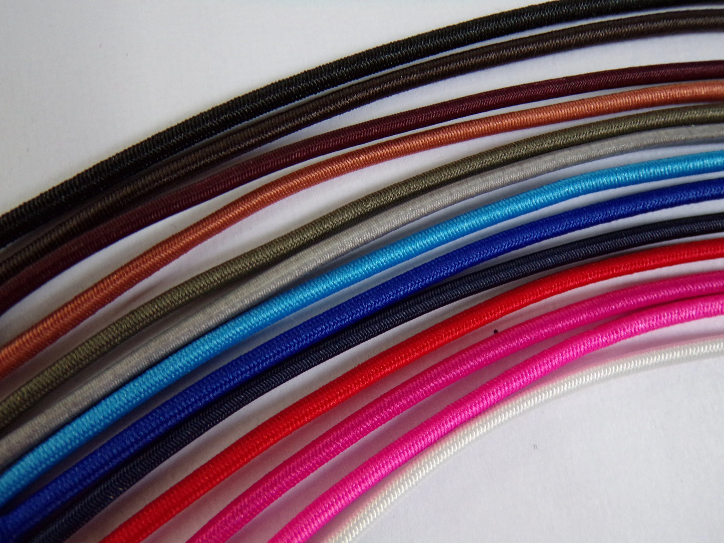 Stretchable Cord 2.5mm thick Ideal for Masks, strap elastic, shock cord.