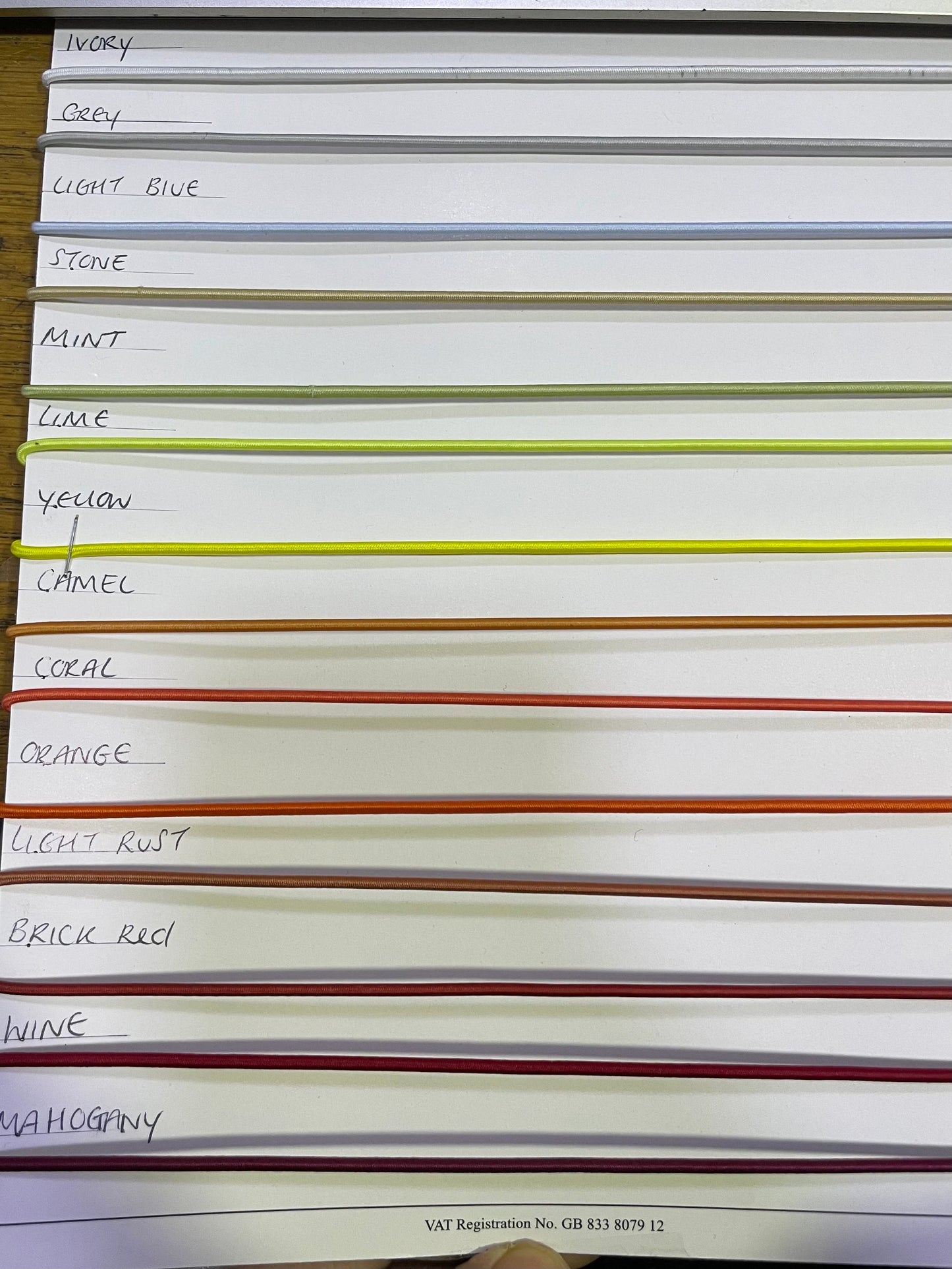 Stretchable Cord 2.5mm thick Ideal for Masks, strap elastic, shock cord.