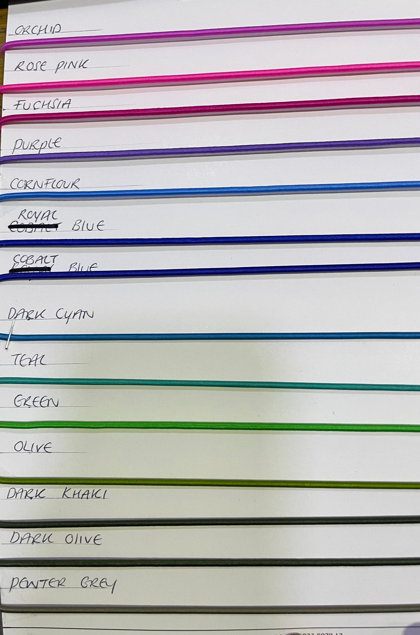 Stretchable Cord 2.5mm thick Ideal for Masks, strap elastic, shock cord.